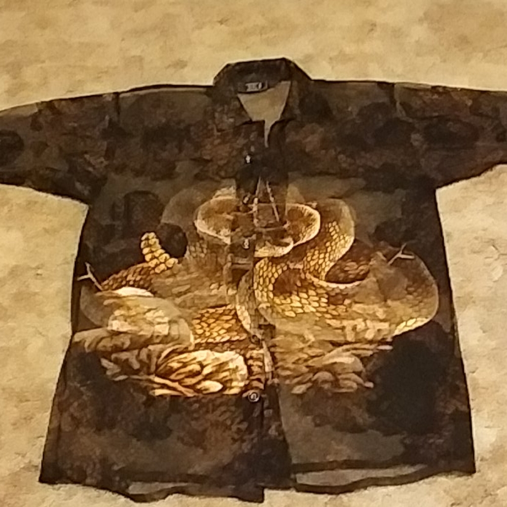 "Trust Couture Collection" Rattlesnake button up